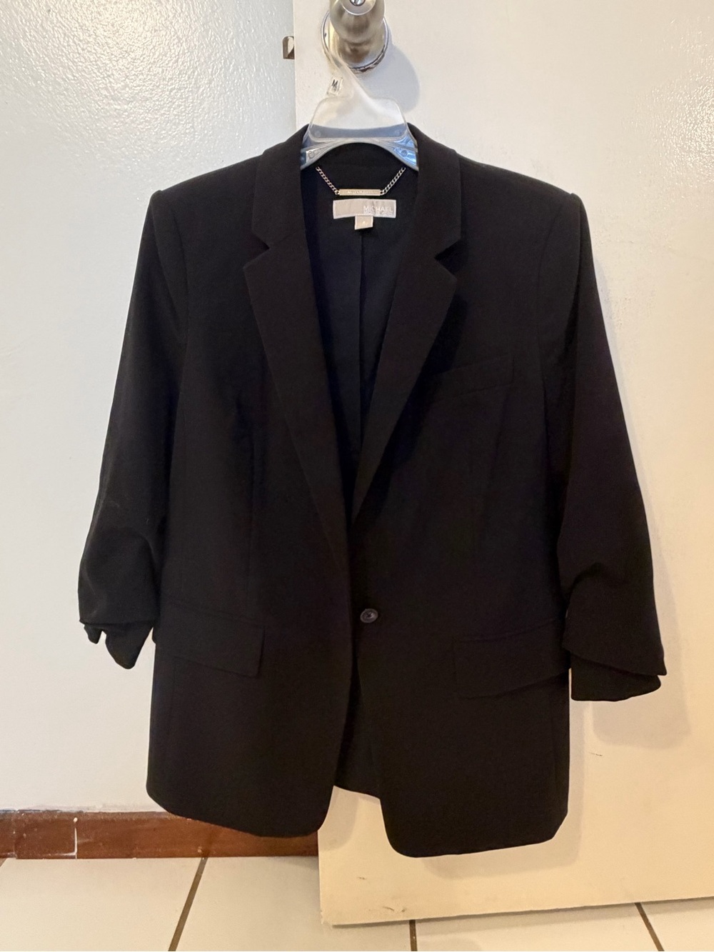 Michael Kors Classic Black Women’s Single-Button Blazer